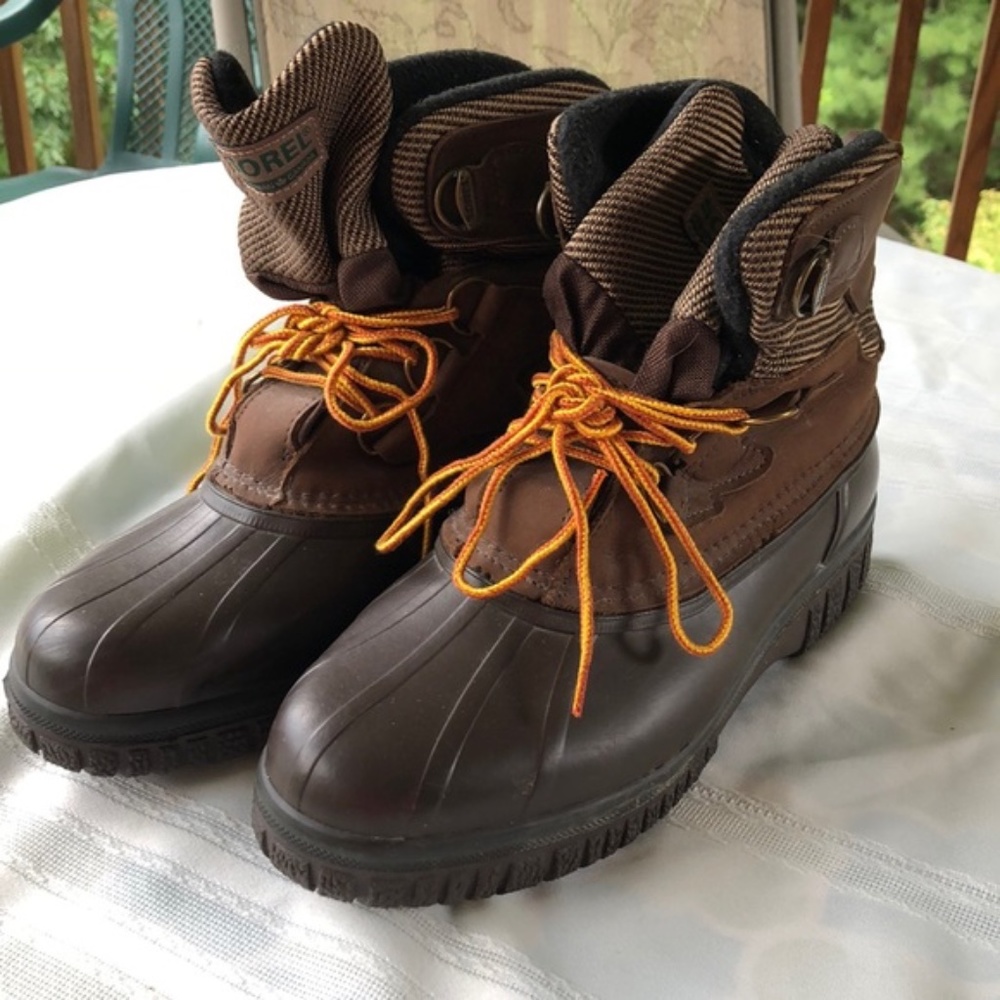 Sorel brown waterproof boots cold weather size 10-10.5